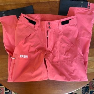 Trew size large coral ski or snowboard pants